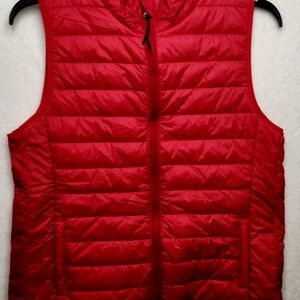 Women's Red Quilted Vest